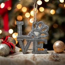 Load image into Gallery viewer, Paw Print Love Ornament