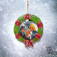 Load image into Gallery viewer, Wreath Nativity Ornament