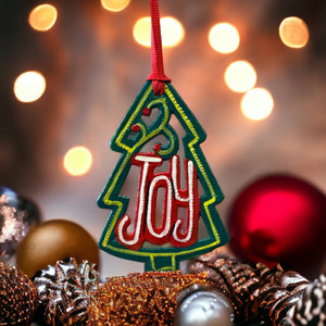 Joy Christmas Tree Ornament