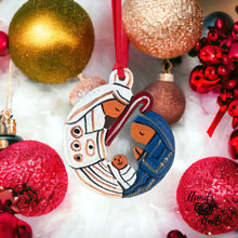 Load image into Gallery viewer, Nativity Ornament - Blue White