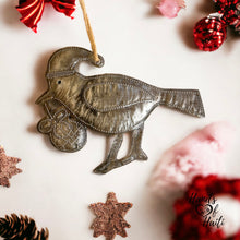 Load image into Gallery viewer, Santa Hat Bird Dove Ornament