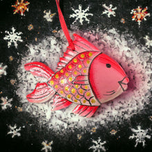 Load image into Gallery viewer, Fish Ornament - Painted Pink