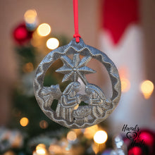 Load image into Gallery viewer, Nativity Ornament - Round Swirl