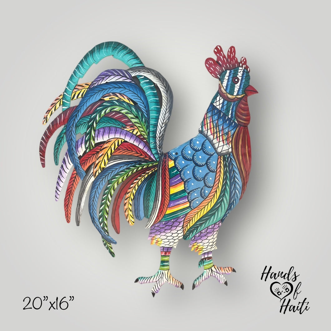 Colorful Chubby Rooster - Large