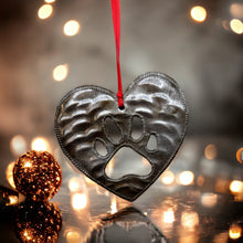 Load image into Gallery viewer, Dog Paw in Heart Ornament