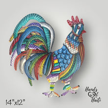 Load image into Gallery viewer, Colorful Chubby Rooster - Medium