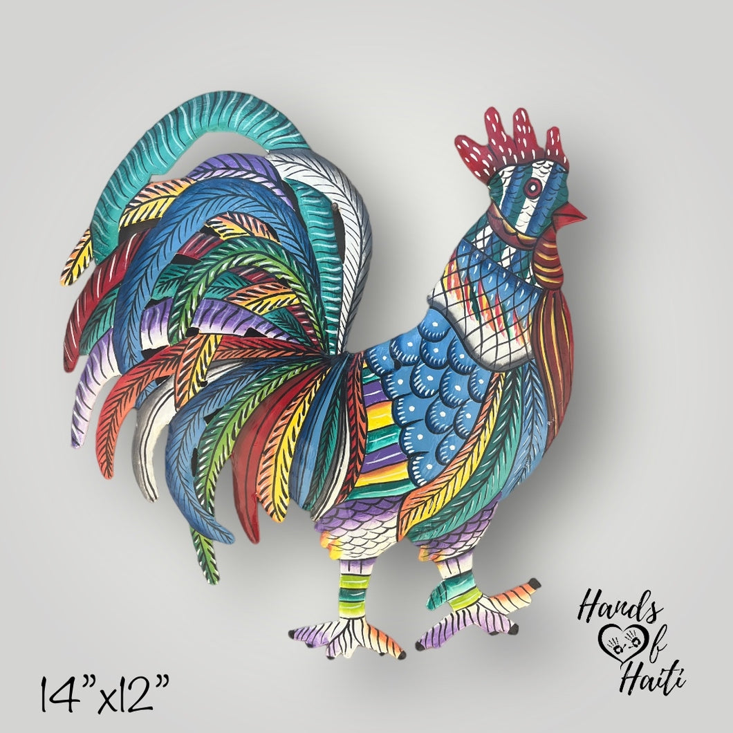 Colorful Chubby Rooster - Medium