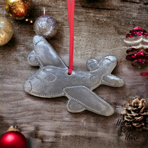 Airplane Pilot Flight Attendant Ornament