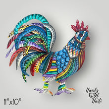 Load image into Gallery viewer, Colorful Chubby Rooster - Small