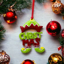 Load image into Gallery viewer, Christmas Elf Painted Ornamento