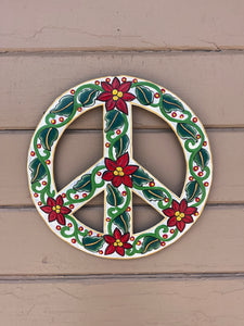 Peace Sign - White Flowers