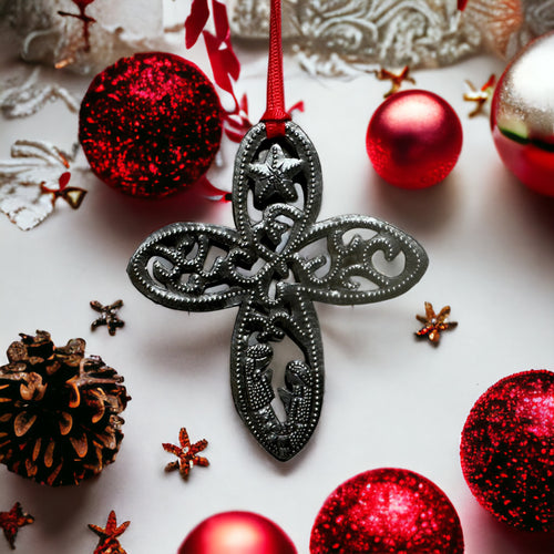 Cross Nativity Ornament