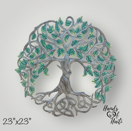 Tree of Life 23” Green Color Leaves