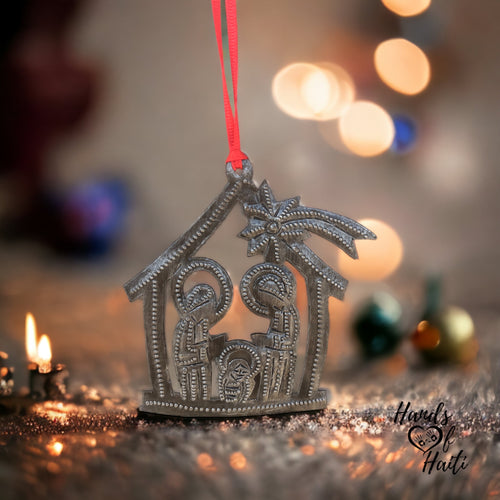 Nativity Ornament - Shooting Star House