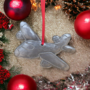 Airplane Pilot Flight Attendant Ornament