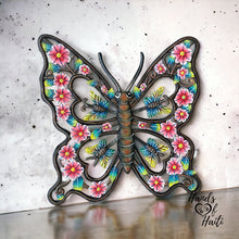 Load image into Gallery viewer, Butterfly Pink Sunflower Flowers 3-D Wings
