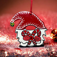 Load image into Gallery viewer, Gnome with Candy Canes Ornament