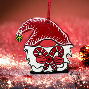 Gnome with Candy Canes Ornament