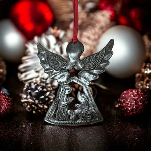 Angel Nativity Ornament 5 Pointed Star