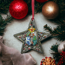 Load image into Gallery viewer, Nativity Ornament - Painted Star
