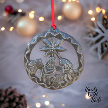 Load image into Gallery viewer, Nativity Ornament - Round Swirl