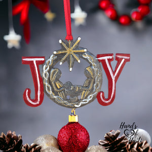 Joy Nativity Painted Ornament