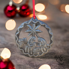 Load image into Gallery viewer, Nativity Ornament - Round Swirl