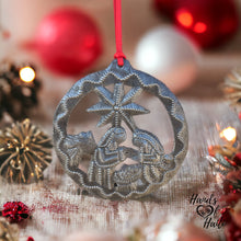 Load image into Gallery viewer, Nativity Ornament - Round Swirl