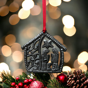 Nativity House Ornament