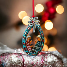 Load image into Gallery viewer, Nativity Oval Ornament - Painted