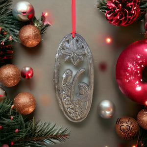 Nativity Ornament - Oval