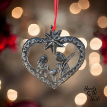 Load image into Gallery viewer, Nativity Heart Ornament