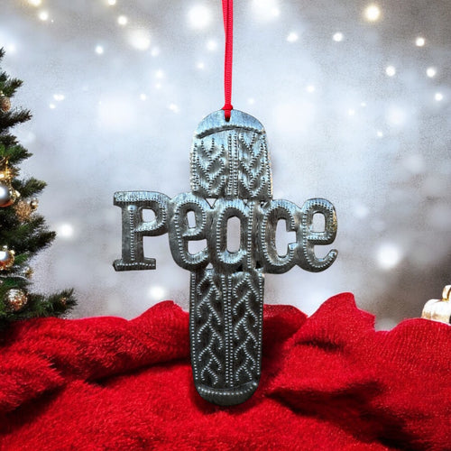 Peace Cross Ornament