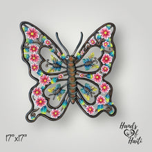 Load image into Gallery viewer, Butterfly Pink Sunflower Flowers 3-D Wings