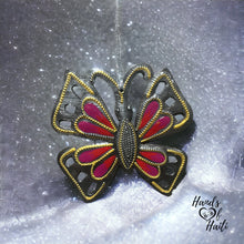 Load image into Gallery viewer, Butterfly Ornament - Red / Pink
