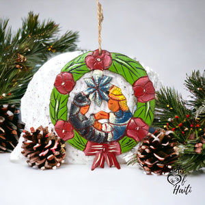 Wreath Nativity Ornament
