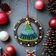 Load image into Gallery viewer, Christmas Tree in Wreath Ornament