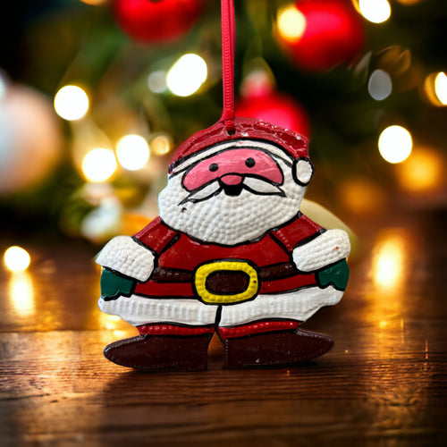 Santa Claus Ornament - Painted