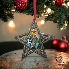Load image into Gallery viewer, Nativity Ornament - Painted Star