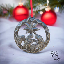 Load image into Gallery viewer, Nativity Ornament - Round Swirl