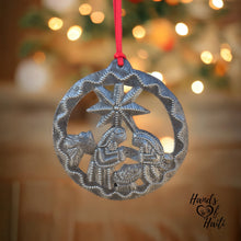 Load image into Gallery viewer, Nativity Ornament - Round Swirl