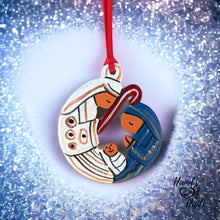 Load image into Gallery viewer, Nativity Ornament - Blue White