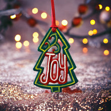 Load image into Gallery viewer, Joy Christmas Tree Ornament