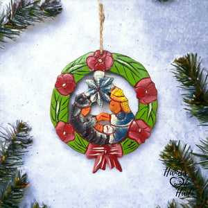 Wreath Nativity Ornament