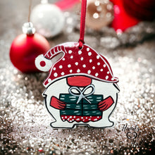 Load image into Gallery viewer, Gnome with Present Ornament