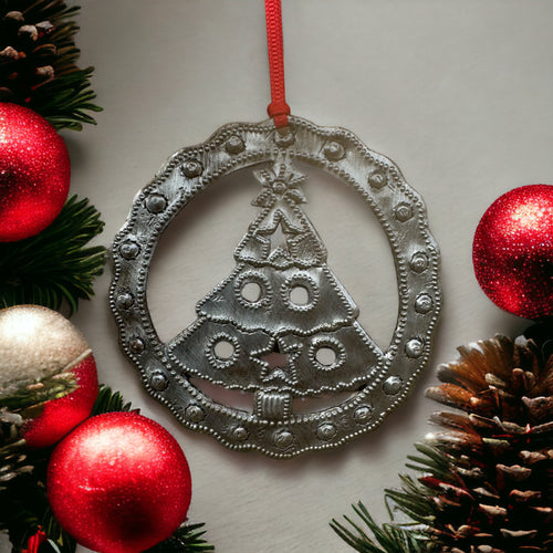 Christmas Tree Circle Ornament