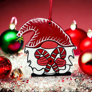 Gnome with Candy Canes Ornament