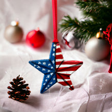 Load image into Gallery viewer, American Flag Ornament