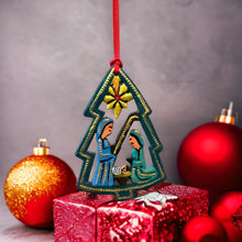 Load image into Gallery viewer, Nativity Christmas Tree Ornament hi