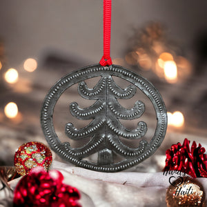 Christmas Tree Circle Ornament